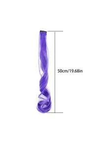 2 piezas de extensiones de cabello rizado y largo elegantes con clip, adecuadas para todos los estilos de cabello, perfectas para uso diario y fiestas