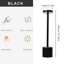 1 件无线可充电 LED 灯 - 现代时尚铁艺设计，3 种颜色模式，便携式情绪灯，适合客厅和卧室装饰