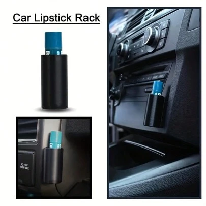 2pcs/1pc Universal Silicone Car Lip Balm Holder - Portable Lipstick Storage Rack For Cosmetics And Accessories, Car Lipstick Organizer Gifts For Women