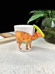 1 件 400 毫升/13.5 盎司手绘陶瓷咖啡杯、创意 3D 立体动物恐龙杯茶杯、独特古怪的牛奶杯（霸王龙杯、异特龙杯、三角龙杯、棘龙杯、腕龙杯、副骨骼杯和龙虾杯、螃蟹杯、海马杯），可作为情侣礼物、儿童节礼物、生日礼物和早餐杯。返校季 - 款式 - 查看 3