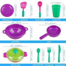 26pcs/20pcs Kids Kitchen Toys Set, Cooking Pretend Play Dishes Toy For Boys And Girls, Gift (Some Colors Random)