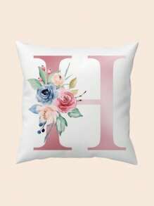 1 pieza Funda de almohada decorativa 'Alfabeto' súper suave, adecuada para decoración de automóviles, hogar y tiendas de ropa, funda de almohada para cojín de tirar en el dormitorio o sala de estar (núcleo de almohada no incluido) - Multicolor - Ver 37