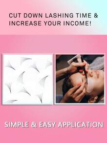 360-500 piezas Pestañas en abanico pre-abanicadas 10D 20D, extensión de pestañas densificadas en abanico 0.07 de grosor, rizadas y premontadas, longitud mixta de 8-15mm, esponjosas y suaves hechas a mano (10D 20D-0.07-D, 8-15mm) Racimos de pestañas, Racimos de pestañas individuales, Pestañas postizas - D - Ver 5