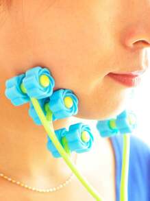 1pc Face Massager, Face Massage, Flower Massage Roller, V Face Tightening Lift, Multi-Function Manual Massage Tool, Yoga Pilates Massager