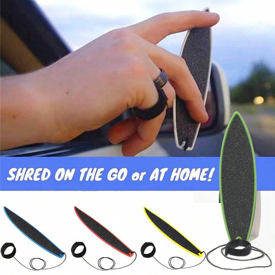 1/3 件迷你手指冲浪板指尖滑板玩具冲浪乐趣减压玩具 - 彩色 - 查看 1