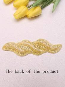 6 件装全新彩色水晶玻璃水钻手工新娘腰带背胶贴纸装饰 DIY 适用于礼服、婚纱配饰 - 多色 - 查看 5