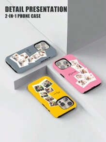 1件客製化可愛寵物狗互動式多照片設計手機殼 保護套 相容 S22 S23 S24 S25 Ultra A13 A14 A15 A16 A53 A54 A55 A56 A05 A04 - 彩色 - 查看 6
