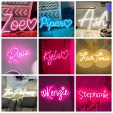 Custom Neon Light, USB LED Dimmable Neon Light Wall Room Decor, Customizable Personalized Neon Light, Wedding, Birthday, Valentine's Day Gift - Multicolor - View 8