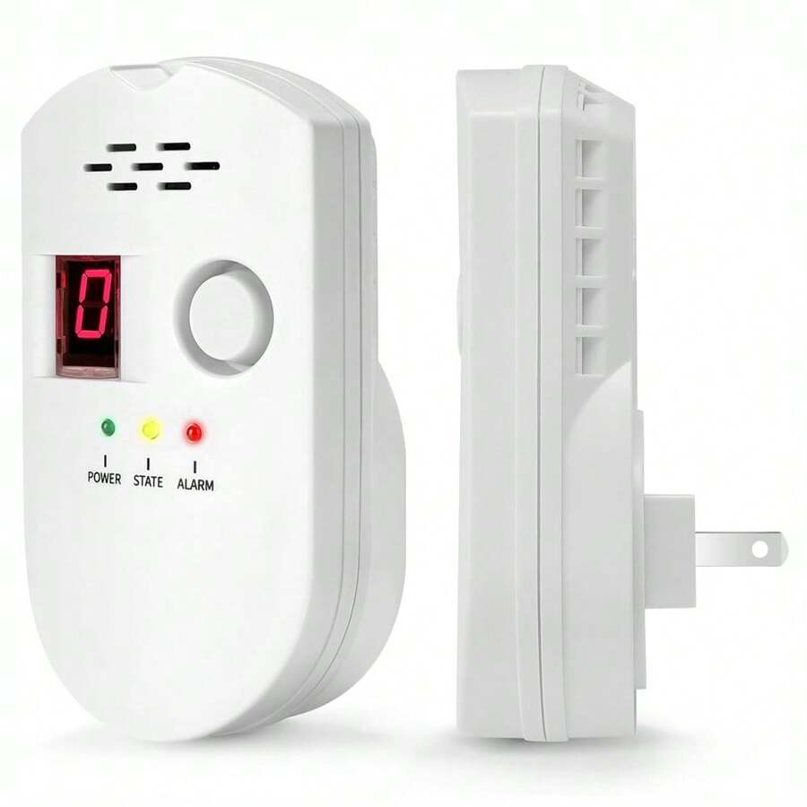 Digital Gas Leak Detector Alarm Sensor Propane Butane Methane Natural Gas Catch