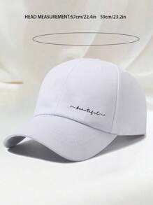 Boné de beisebol ajustável com estampa gráfica "Beautiful", chapéu de sol para uso ao ar livre, adequado para mulheres, acessório essencial para o deslocamento diário - Multicolorido - Ver 10