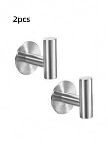 1/2/4个装免钻孔浴室挂钩，壁挂式衣帽架，门后挂钩，适用于浴巾收纳，家居整理，适用于厨房、卧室、浴室、办公室和书桌，浴室配件，圣诞节新年礼物，圣诞装饰品 - 彩色 - 查看 16