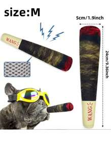 Interesting Interactive Dog Doll, Plush Squeaky Chew Doll With Cigar Design, Suitable For Medium And Small Dogs, Cute Fluffy Pet Gift Idea For Dog Birthday