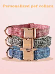 1pc Personalized Collars For Small Medium Large Dog With Name Laser Engraving Custom Dog Collar Tag Taglory Dog Collar