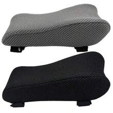 Almohadillas ergonómicas para apoyabrazos, funda para reposa-brazos, almohadillas para el codo del apoyabrazos, almohadillas para el codo de la silla, soporte lavable para sillas de ruedas y sillas de computadora - Gris - Ver 2