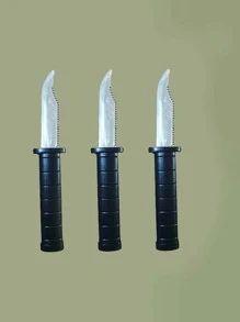 1 Peça Faca de Plástico Retrátil Mágica, Brincadeira de Presente Engraçado de Dia das Bruxas, Objeto de Susto, Adereço de Fantasia da Medusa Falsa