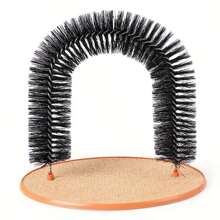 Cat Toy Arch Self Groome Pamper Feline With A Massage Grooming Rubbing Brush With Scratching Pad Toy For Cats Interactive Toys