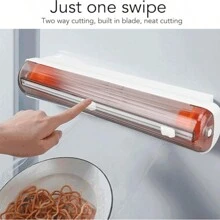 Dispensador de Envoltura de Alimentos de Plástico Eficiente y Preciso, Operación Simple, Fácil Almacenamiento para Film Transparente, Accesorios - aleatorio - Ver 3