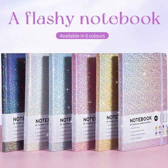 1pc A5 Starry Sky Pattern Hardcover Notebook, High Quality Durable Notebook Suitable For School Writing, Office Work And Travel - Elegant Journal For Recording Meeting Minutes And Academic Agendas, Gift For Boys And Girls