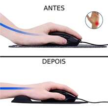 Ergonomic MousePad Gamer Office Professional Non-Slip Black/Blue - 藍色 - 查看 3