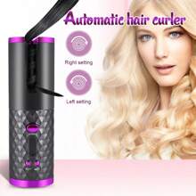 Hair Curler Set Cordless Automatic Rotating Hair Curler Curling Iron LED Display Temperature Adjustable Styling Tools Wave Styer - Multicolor - View 1