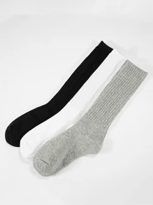 1 Pair/5 Pairs Women's Warm Knee High Socks, Colored Bubble Leg Warmers, Sports Socks For Autumn/Winter
