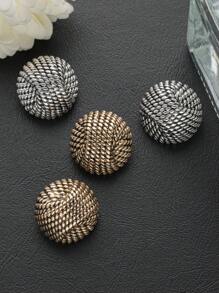 8 peças/pacote Botões Redondos de Superfície de Metal Vintage, Adequado para Uniforme Escolar, Decoração de Roupa Especial, Camisa, Suéter, Terno, Casaco, Acessórios de Costura de Metal, Roupas DIY Artesanais