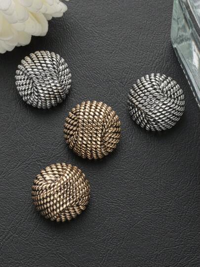 8 件/包复古金属表面圆形纽扣，适用于校服、特殊服装装饰、衬衫、毛衣、西装、外套、金属缝纫配件、手工 DIY 服装