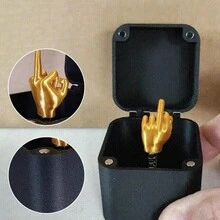 1pc Surprise Finger Gift Box, Funny Box Just For You, Pop-Up Prank Trick Hand Box, Adult Joke Gift Box, Funny Prank Gift Box - Black - View 2