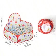 1 szt. Namiot do zabawy dla dzieci, basen z piłeczkami do użytku wewnątrz i na zewnątrz z koszem do koszykówki, składany basen z piaskiem, namiot do zabawy dla dzieci, odpowiedni dla chłopców i dziewczynek, najlepszy prezent urodzinowy/świąteczny – piłki nie są dołączone