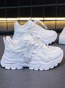 Kids Breathable Sports Mesh Sneakers, Boys & Girls Spring/Fall Casual Running Shoes, Comfortable Non-Slip Small White Shoes Suitable For Outdoor Activities