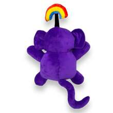 DANICO Peluche Simios Arcoiris 30 CM Los Chicos del Barrio Premium Ideal para Regalo de Fiesta de Cumpleaños Navidad Dia del Niño Niña - Morado - Ver 3