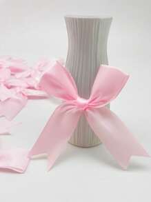 50 piezas/paquete Lazos de cinta de grosgrán hechos a mano, multicolor, suministros artesanales decorativos para envolver regalos, decoración de fiestas, accesorios para el cabello, ropa, decoraciones navideñas, del Día de San Valentín, regalos navideños y decoración navideña para el hogar - Multicolor - Ver 8