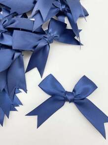 50 piezas/paquete Lazos de cinta de grosgrán hechos a mano, multicolor, suministros artesanales decorativos para envolver regalos, decoración de fiestas, accesorios para el cabello, ropa, decoraciones navideñas, del Día de San Valentín, regalos navideños y decoración navideña para el hogar - Multicolor - Ver 7