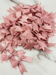 50 piezas/paquete Lazos de cinta de grosgrán hechos a mano, multicolor, suministros artesanales decorativos para envolver regalos, decoración de fiestas, accesorios para el cabello, ropa, decoraciones navideñas, del Día de San Valentín, regalos navideños y decoración navideña para el hogar - Multicolor - Ver 9