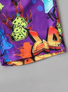 4pcs/Set Young Boy Gaming Controller Printed Short Sleeve Crew Neck T-Shirt And Shorts Set, Casual Leisure Suitable For Summer Sports Outdoor