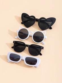 4pcs/3pcs/1pc Fashionable Eyeglasses, Adorable Baby & Kids Glasses - Back To School Gift For Children