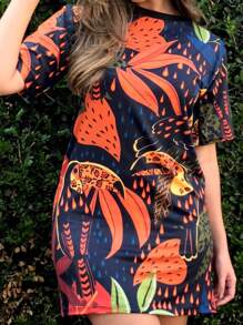 Women Dresses - Orange - View 5