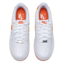 Nike Giày thể thao dành cho thanh thiếu niên, giày thường ngày cổ thấp AIR FORCE 1 BG. - màu trắng/màu cam bắt mắt - Xem 4