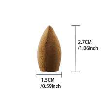 30/60 件混合天然香玫瑰茉莉薰衣草桂花樱花烟锥回流塔香回流香子弹 - 彩色 - 查看 2