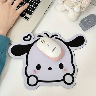 SANRIO Pochacco Cute Expression Mouse Pad - Non-Slip Rubber Base, Perfect For Office & Home Use Back To School Gaming Mouse Pad Desk Accesorries Office Supplies Office Desk Accesorries Mousepad Mouse Pad For Desk