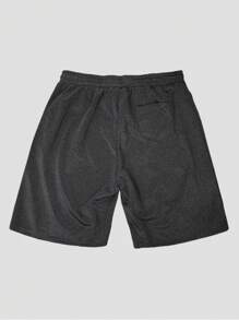 PLUS SIZE Men's Bermuda Cool Mesh Thin Breathable Short Imported Sports Casual Zipper Pocket Shorts - Gris Oscuro - Ver 4