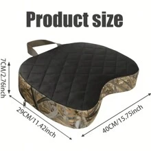 户外便携式狩猎座垫，11.4 X 15.7 X 2.8 英寸厚轻质垫，适合狩猎、钓鱼、露营、户外运动