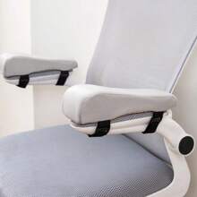 Almohada de espuma para codo, reposabrazos para silla, soporte para reposabrazos para silla de oficina, reposabrazos, cojín para silla, alivio del codo, 1 par - 1 PAR GRIS CLARO - Ver 3