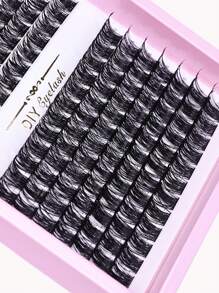 168片D型卷翘睫毛簇，长度10-16毫米，纤细自然，蓬松效果，适合DIY美睫。 - D - 查看 3