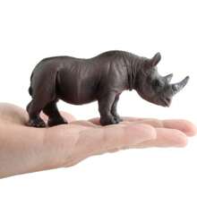 Realistic Animal Model Figurines, Lion, Tiger, Rhino, Hippopotamus, Giraffe Ornamental Collectibles