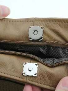 Powerful Magnetic Snap Button For Bags, Clothes, Invisible Hand-Sewn Plum Blossom Magnetic Stud - Silver - View 4