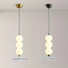 1 buah Lampu Gantung LED Modern, 3 Warna Dapat Diatur, Pemasangan Semi-Flush Logam Mengkilap, Kap Lampu Akrilik, Kontrol Saklar, Pemasangan Permanen, 110V-240V, Termasuk Perlengkapan Pemasangan - Ideal Untuk Kamar Tidur, Lorong, Pencahayaan Aksen - MultiWarna - View 9