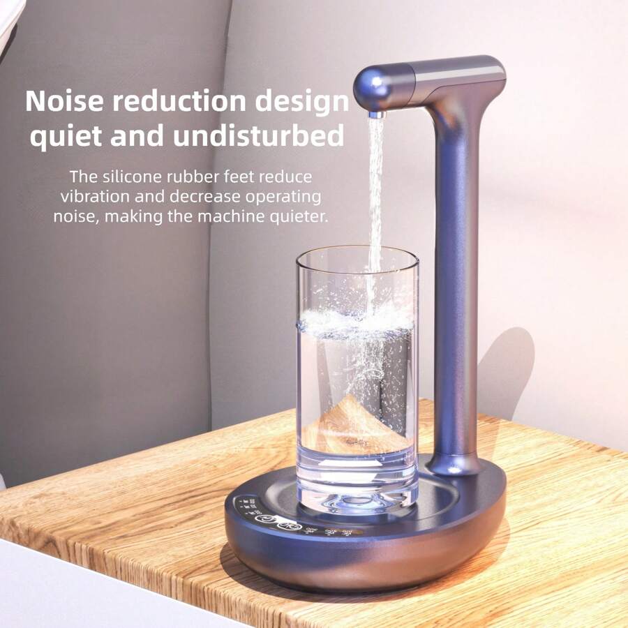 1 件智能桌面水泵，USB 可充电瓶装水电动饮水机，家用/办公室便携式自动饮水机，厨房吸水泵，适合户外野餐，电池容量：1200mAh