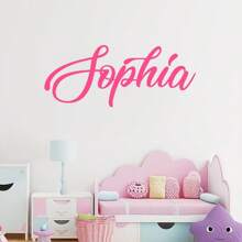 Personalized Name Wall Stickers, Children's Room Wall Stickers, Boy Girl Name Stickers, Name Stickers For Daycare Decoration, Name Vinyl Wall Stickers, Custom Name Stickers Gifts Birthday Graduation