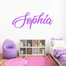 Personalized Name Wall Stickers, Children's Room Wall Stickers, Boy Girl Name Stickers, Name Stickers For Daycare Decoration, Name Vinyl Wall Stickers, Custom Name Stickers Gifts Birthday Graduation